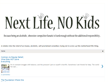 Tablet Screenshot of nextlifenokids.com